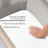 Viscose From Bamboo Bassinet Sheets 2 Pack Box image 1